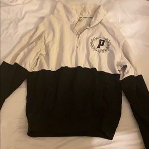 A quarter-zip sweater